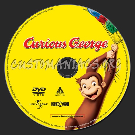 Curious George dvd label