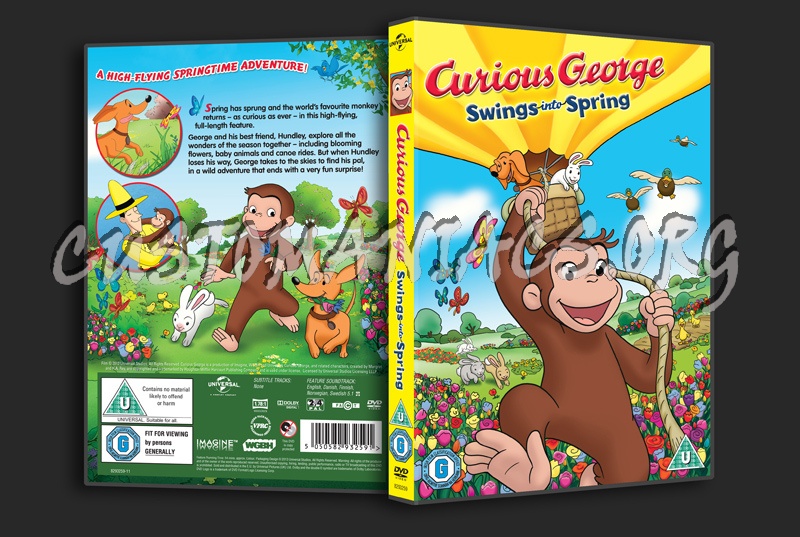 Curious George Swings Into Spring Dvd Cover Dvd Covers