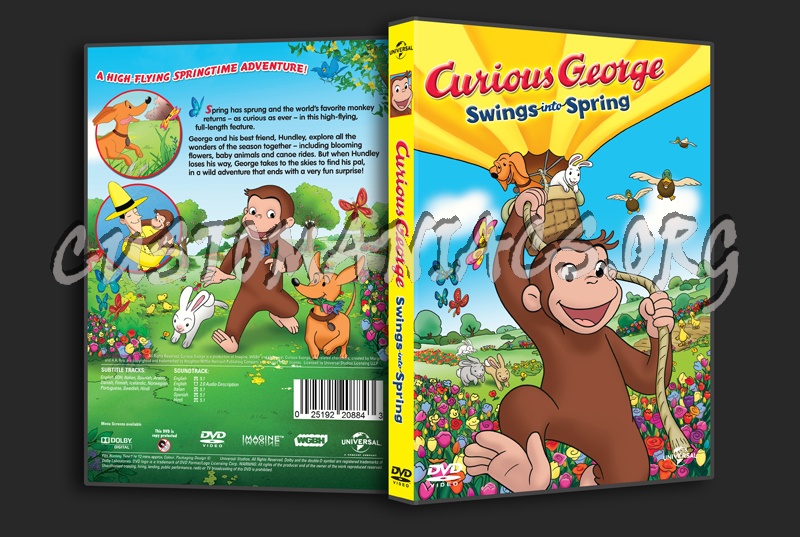 Curious George Swings Into Spring dvd cover