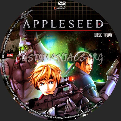 Appleseed dvd label