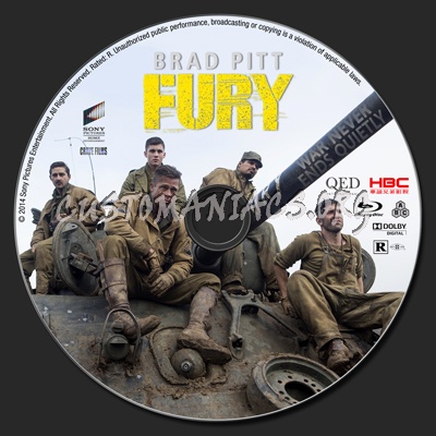 Fury blu-ray label