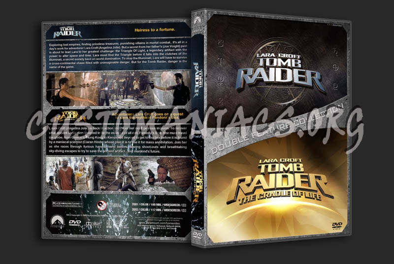 Tomb Raider Double Feature dvd cover