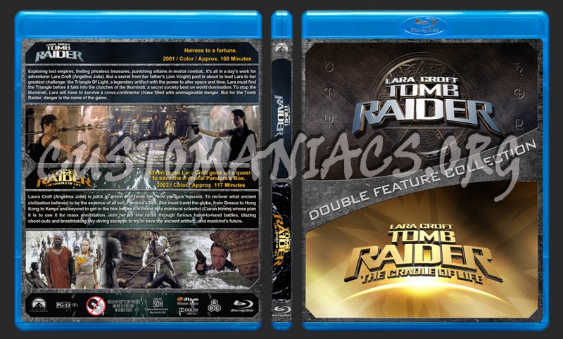 Tomb Raider Double Feature blu-ray cover