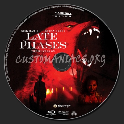 Late Phases blu-ray label