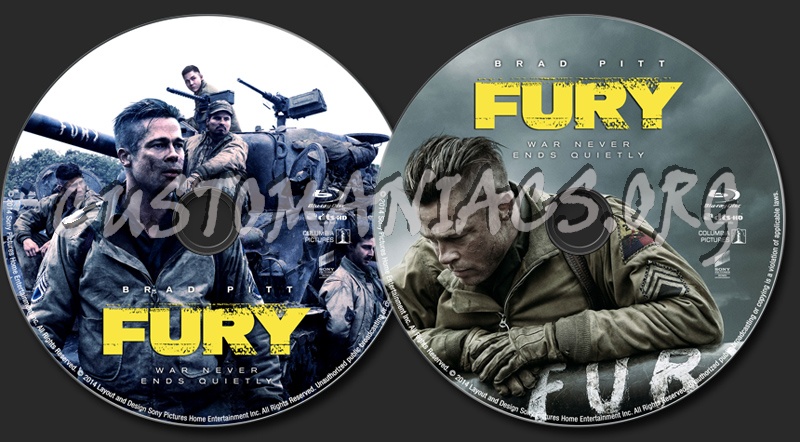 Fury blu-ray label