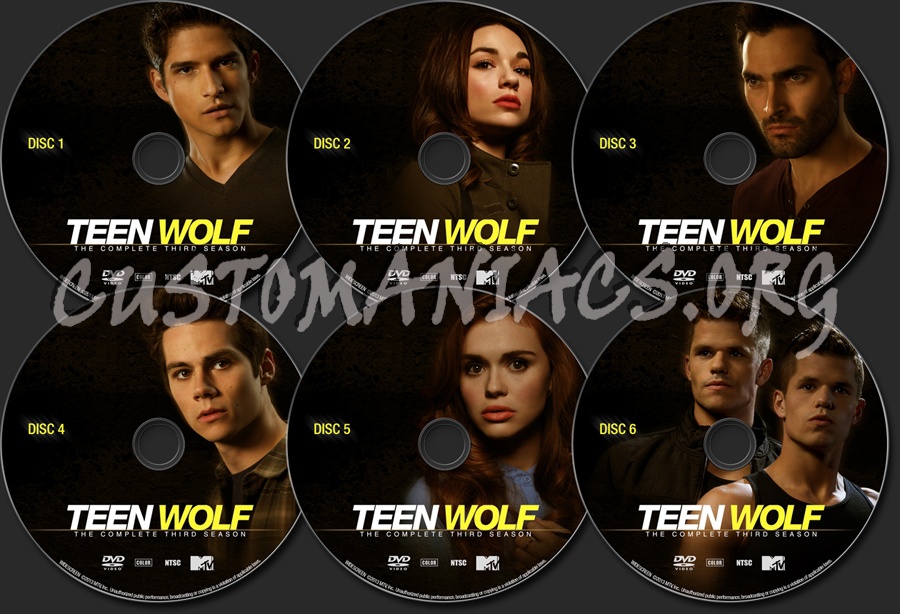 Teen Wolf - The Complete Third Season dvd label