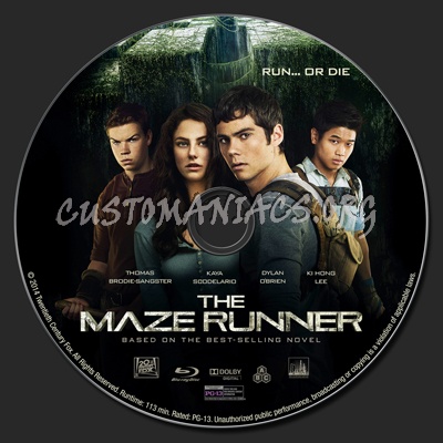 The Maze Runner blu-ray label