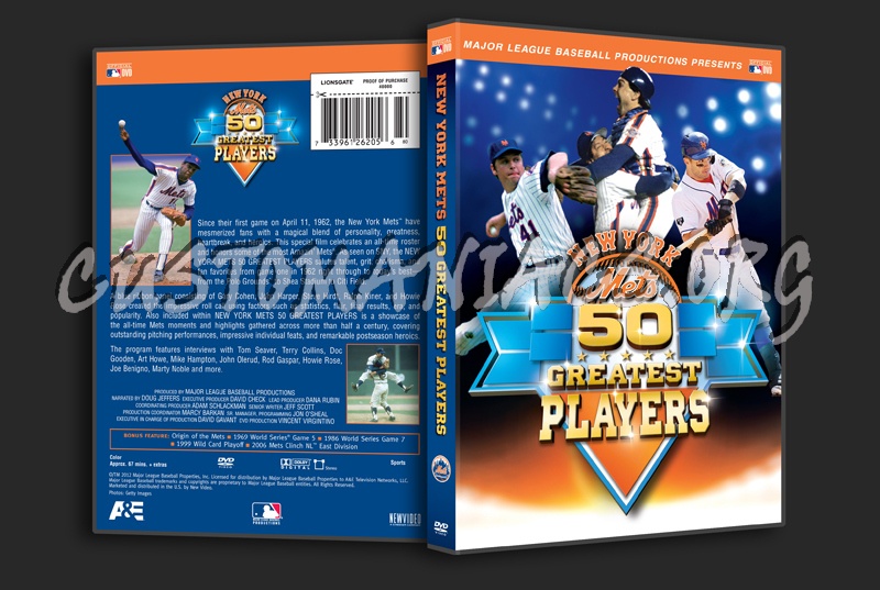 New York Mets 50 Greatest players dvd cover
