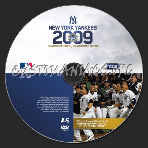 New York Yankees 2009 Season of Pride, Tradition & Glory dvd label