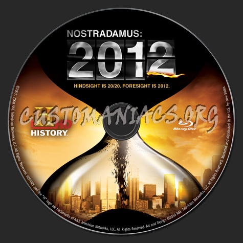 Nostradamus 2012 blu-ray label