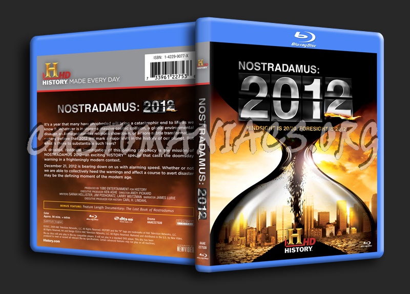 Nostradamus 2012 blu-ray cover