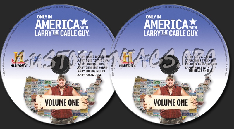 Only In America with Larry The Cable Guy Volume 1 dvd label