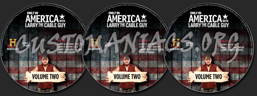 Only In America with Larry The Cable Guy Volume 2 dvd label