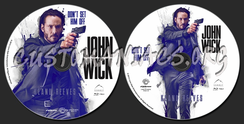 John Wick blu-ray label
