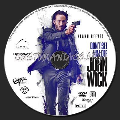 John Wick dvd label