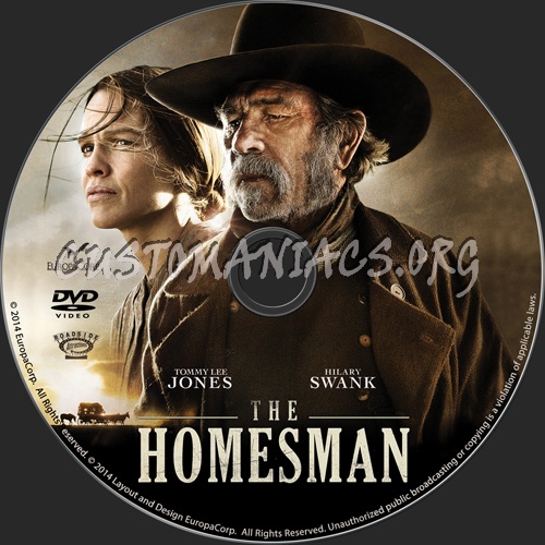 The Homesman dvd label