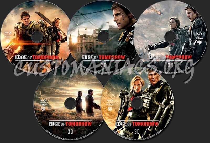 Edge Of Tomorrow (3D) blu-ray label