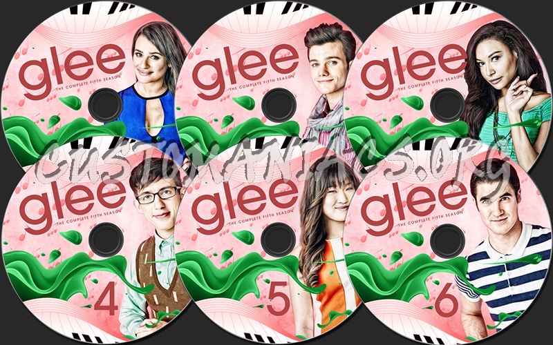 Glee Season 5 custom TV labels. dvd label