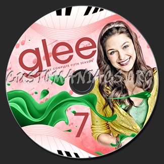 Glee Season 5 custom TV labels. dvd label