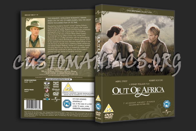 Out of Africa dvd cover