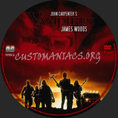 Vampires (1998) dvd label