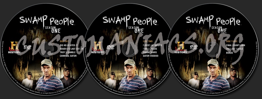 Swamp People Season 1 dvd label