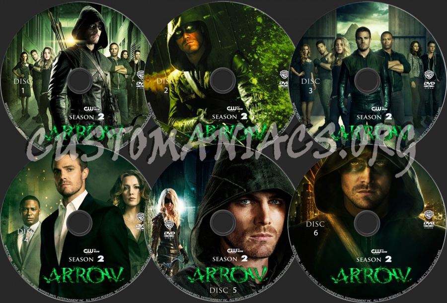 Arrow s2 dvd label