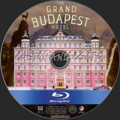 The Grand Budapest Hotel blu-ray label
