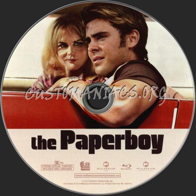 The Paperboy blu-ray label