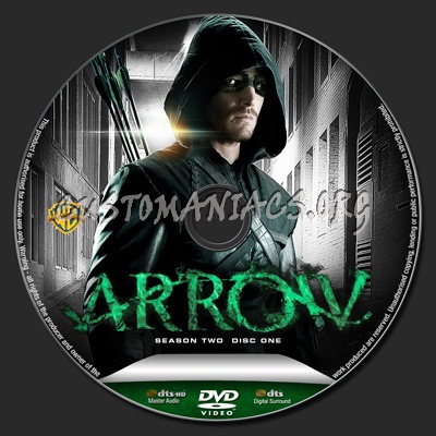 Arrow Season Two dvd label