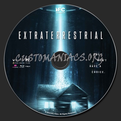 Extraterrestrial (2014) blu-ray label