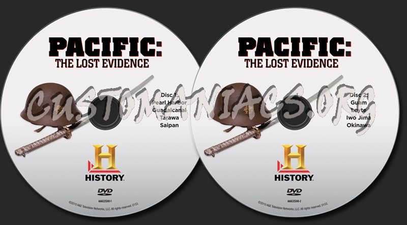Pacific: The Lost Evidence dvd label