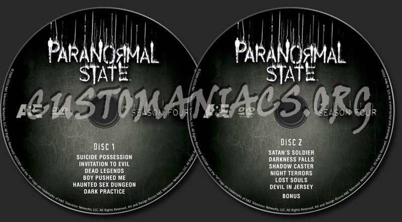 Paranormal State Season 4 dvd label