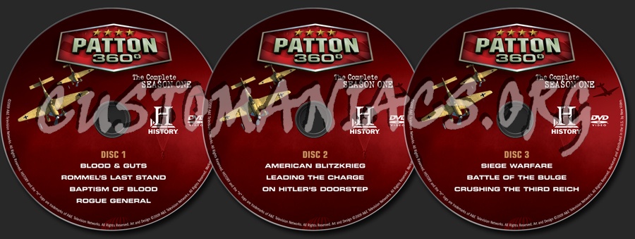 Patton 360 Season 1 dvd label
