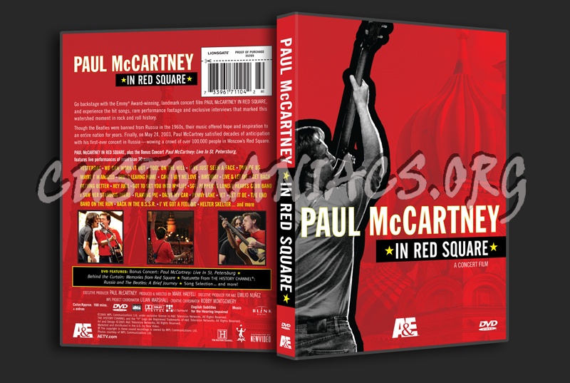 Paul McCartney In Red Square dvd cover