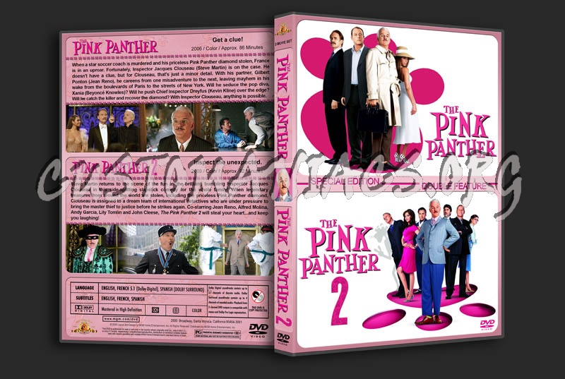 The Pink Panther/The Pink Panther 2 Double Feature dvd cover