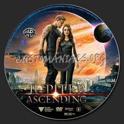 Jupiter Ascending dvd label