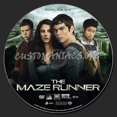 The Maze Runner dvd label