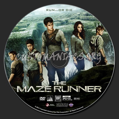 The Maze Runner dvd label