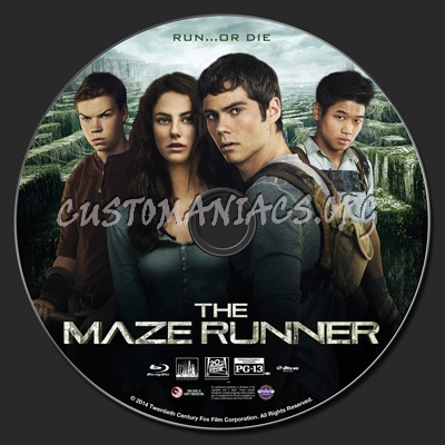 The Maze Runner blu-ray label