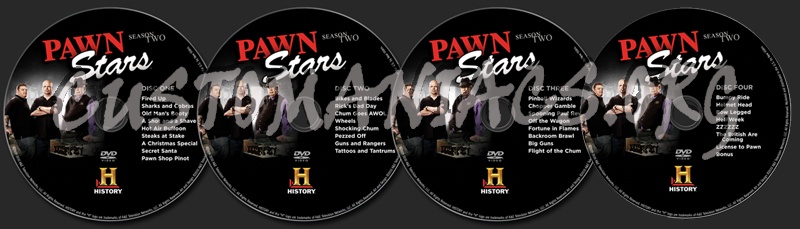 Pawn Stars Season 2 dvd label