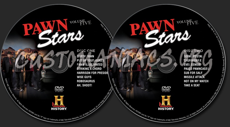 Pawn Stars Season 5 dvd label