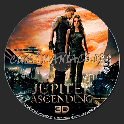 Jupiter Ascending (3D) blu-ray label