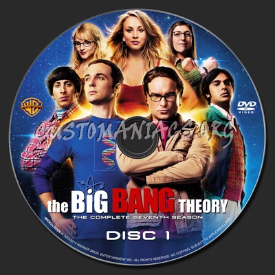 The Big Bang Theory Season 7 dvd label