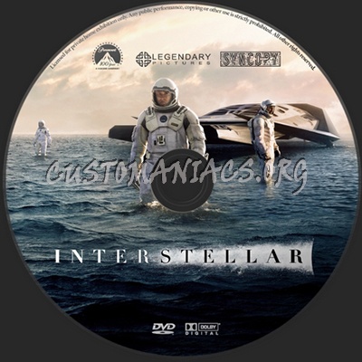 Interstellar dvd label