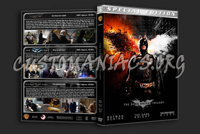 The Dark Knight Trilogy dvd cover