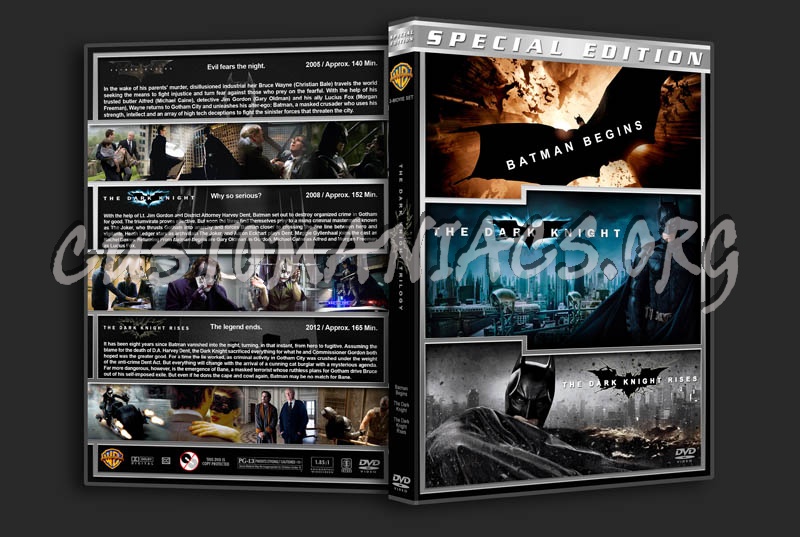 The Dark Knight Trilogy dvd cover