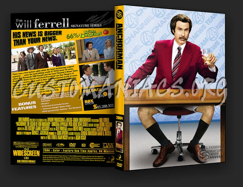 Anchorman: The Legend of Ron Burgundy dvd cover