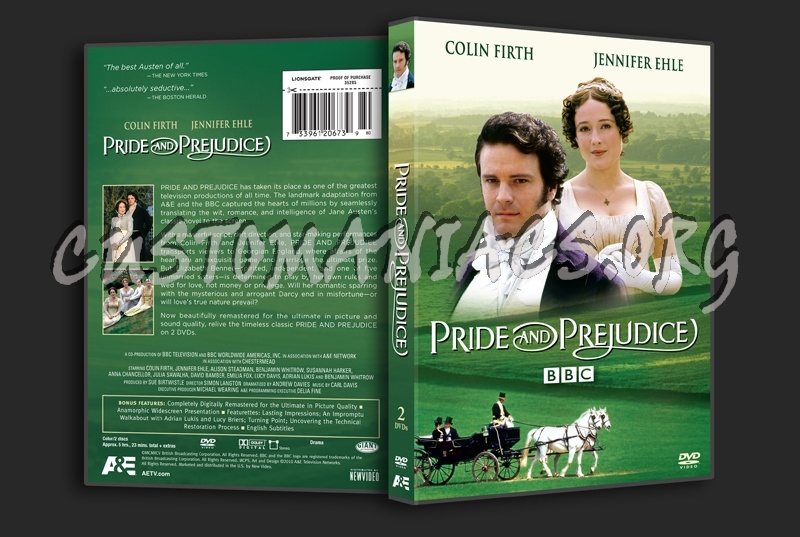 Pride & Prejudice dvd cover