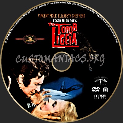 The Tomb of Ligeia dvd label